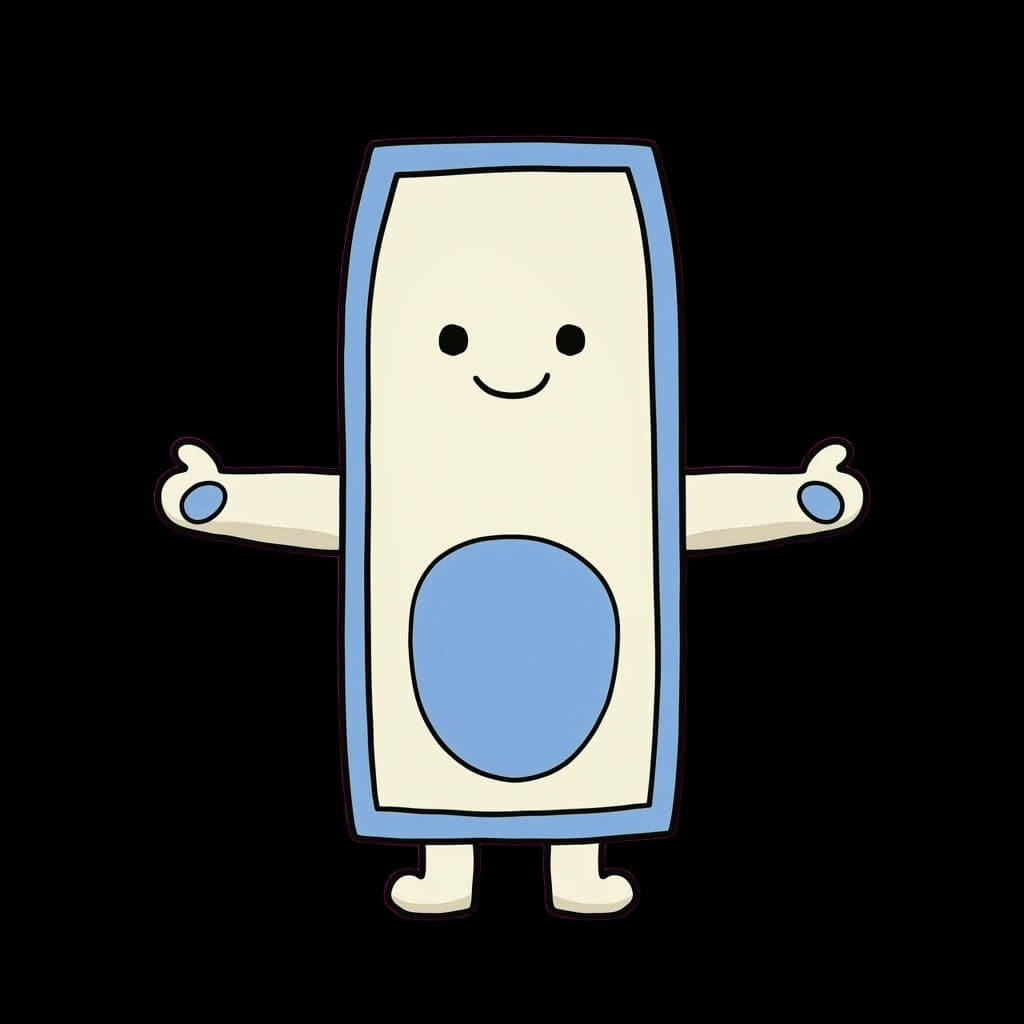 Split the Receipt, a friendly doodle mascot for expense tracking