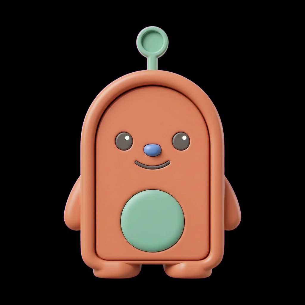 Moxie the Mailbox, a polished non-humanoid mascot for SaaS inbox states