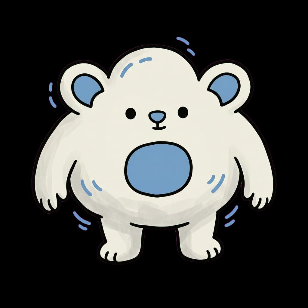 Wisp the Cloud, a floating doodle mascot without arms or legs for SaaS sync